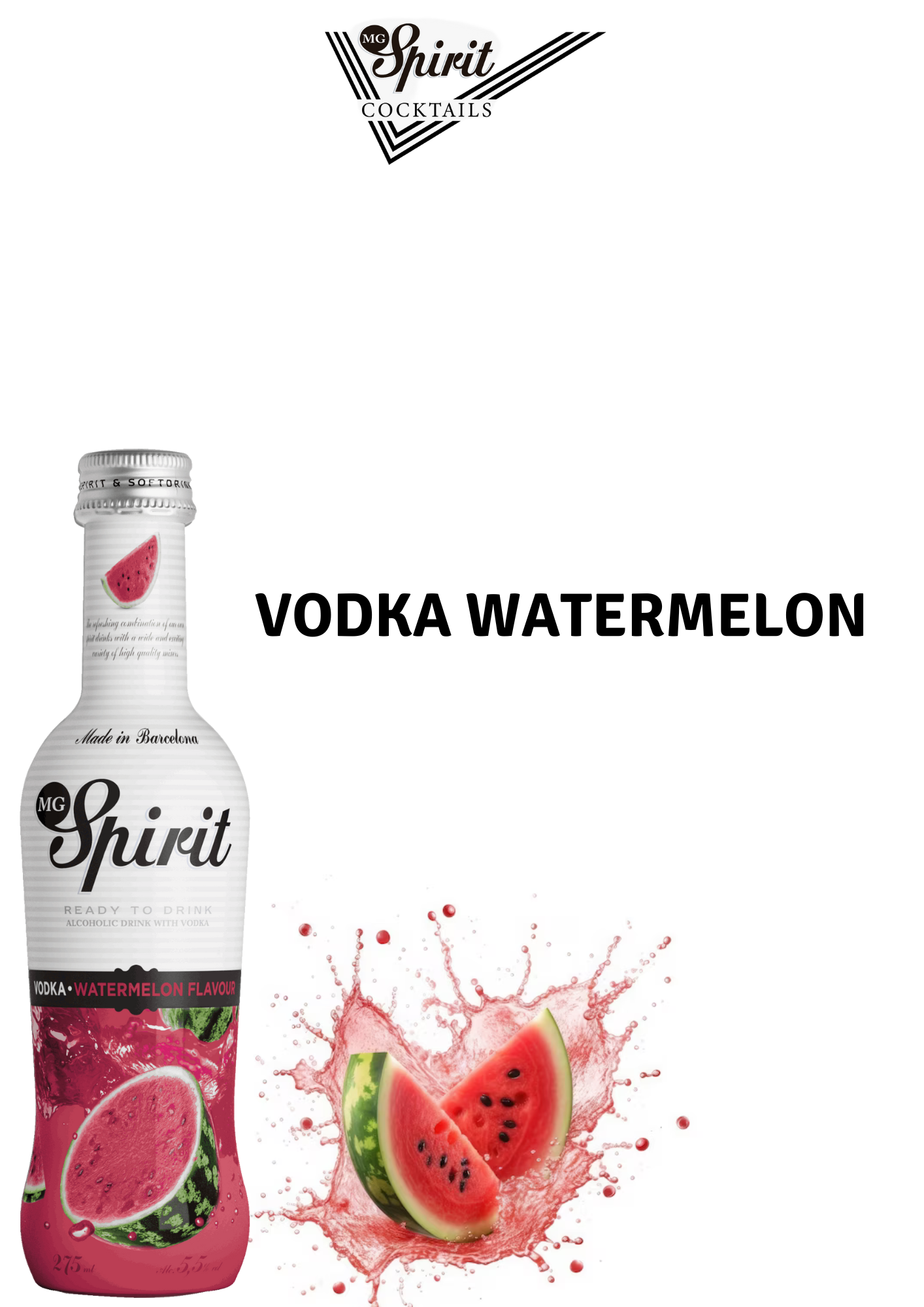 MG Spirit cocktails box van Wodka Watermeloen