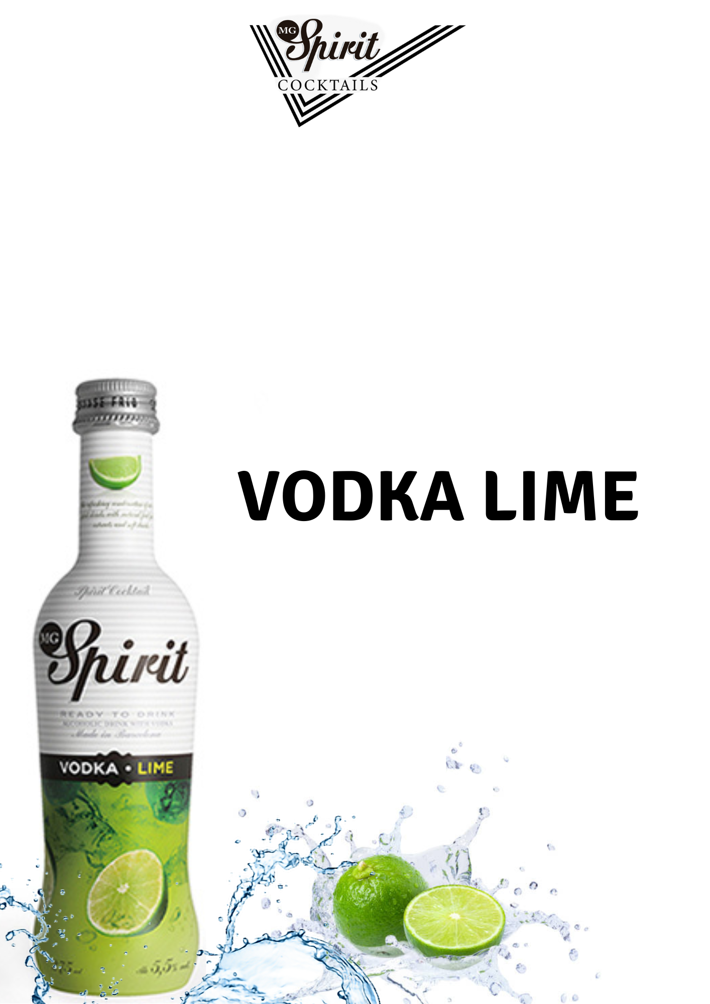 MG Spirit cocktails box of Vodka Lime